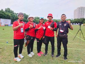 SEA GAMES VIETNAM 2022 :  Indonesia Pastikan 1 Medali Emas Putra Recurve, Rezza Bawa Garuda Terbang ke Final Putri.