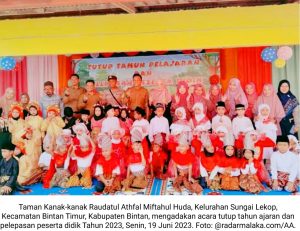 TK Raudatul Athfal Miftahul Huda Lepas 28 Siswa…