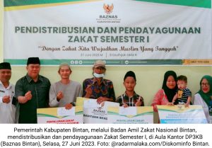 Baznas Bintan Salurkan Bantuan Semester I 2023: 51 Mustahik Terima Bantuan…