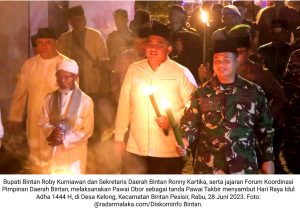 Roby Kurniawan Gemakan Takbir Idul Adha dari Pesisir Pulau Bintan…