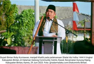 Pesan Roby Kurniawan untuk Pemuda dalam Khutbah Idul Adha…