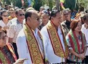 Bria Seran – Melki Simu Tiba di Malaka, Disambut Hangat Warga di Perbatasan TTS- Malaka