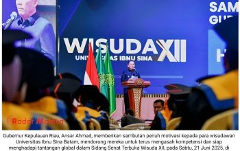 Ansar Ahmad Ajak Wisudawan UIS Batam Terus Belajar: Dunia Bergerak Sangat Cepat