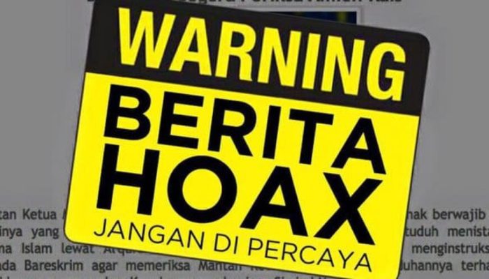 Hindari Pecah Belah Kepercayaan Publik, Waspada Penyebaran Hoaks
