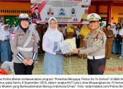 HUT Lalu Lintas Bhayangkara ke-70, Satlantas Bintan Edukasi Pelajar Lewat Program “Police Go To School”